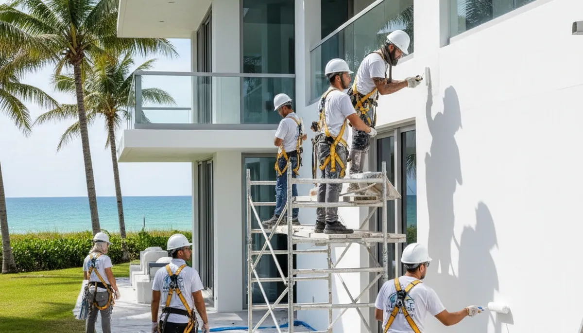 Painting company service area in Miami, FL for residential and commercial painting projects