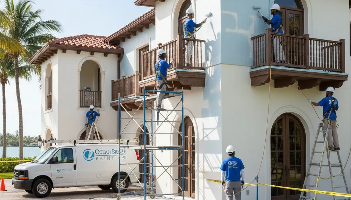 Miami, FL painting company team offering professional residential and commercial painting services